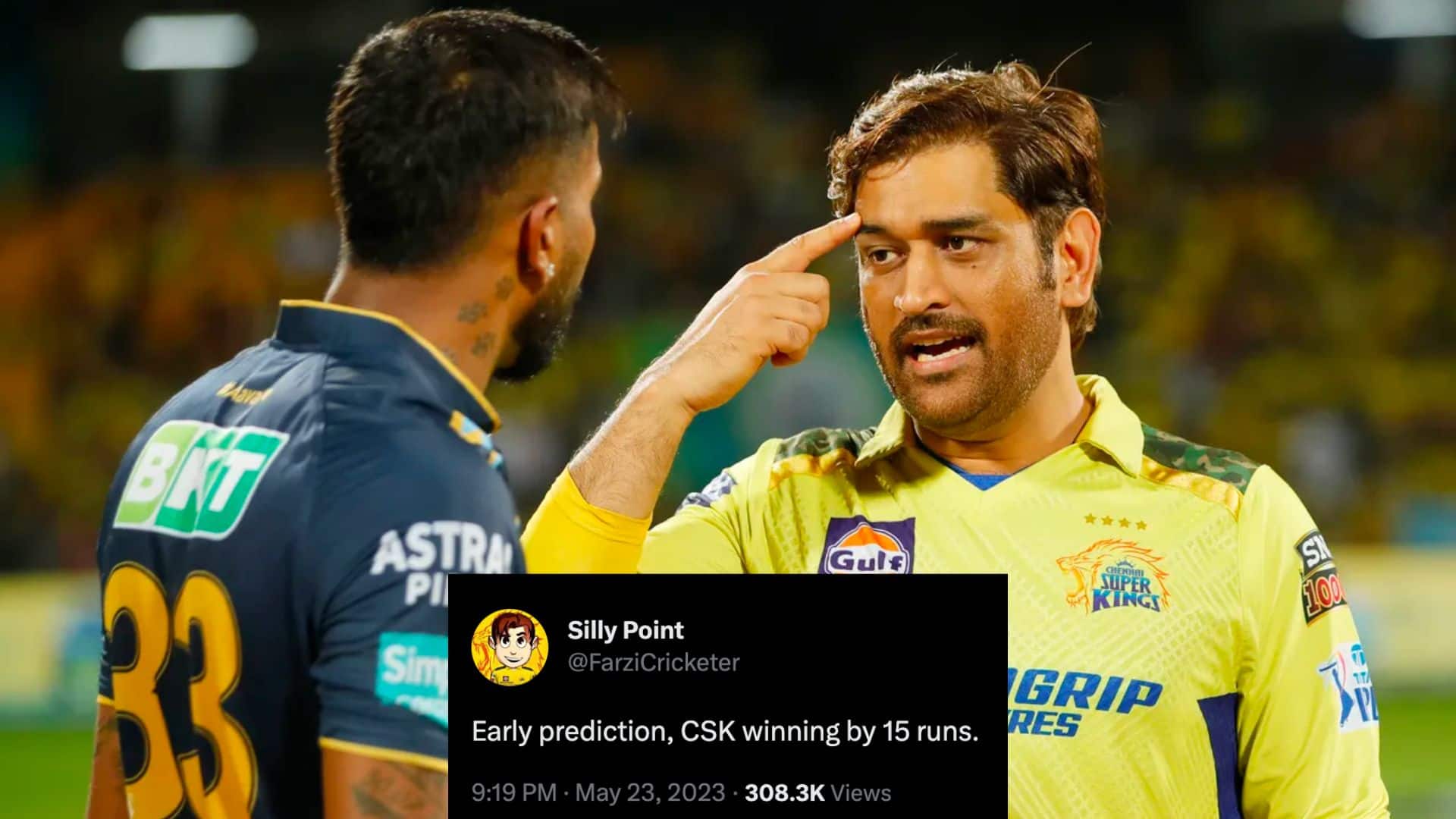 Tweet Goes Viral As Fan Predicts CSK vs GT's Result Before Start of Chase